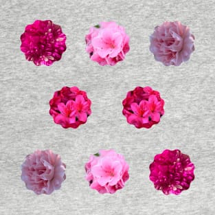 Natural Mixed Pink Flowers Pack T-Shirt